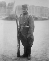 French soldier in full uniform with rifle 1914 New World War I WWI 8x10 ... - £7.04 GBP