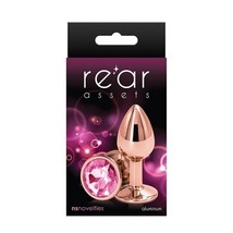 Rear Assets Rose Gold Anal Plug Small Pink - £18.94 GBP