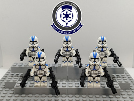 Star Wars 501th Legion Clone Troopers Custom Toy Figure Squad of 5 - £11.98 GBP