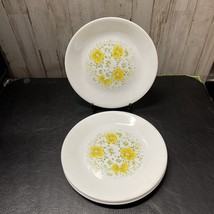 6 Corelle Luncheon Plate- APRIL PATTERN Yellow Floral 8 1/2&quot; Diameter- F... - €13,88 EUR