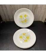 6 Corelle Luncheon Plate- APRIL PATTERN Yellow Floral 8 1/2&quot; Diameter- F... - $15.99