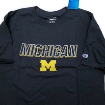 Michigan Wolverines Champion Perimeter Mens Short Sleeve T-Shirt Navy Size Large - £11.52 GBP