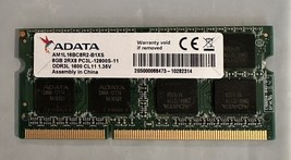ADATA 8GB 2RX8 PC3L-12800S Laptop MEMORY AM1L16BC8R2-B1XS - $12.77