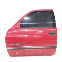 Front Left Door Red Dually SLT Has Dent OEM 1994 1995 1996 1997 Dodge Ram 350... - £464.39 GBP