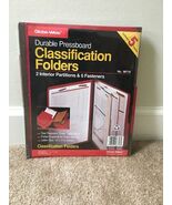 GLOBE-WEIS Durable Pressboard Classification Folders Letter Size 5 Count - $43.93 CAD