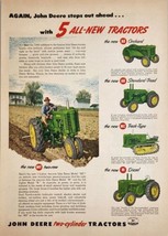 1949 Print Ad John Deere Tractors &amp; Crawler 5 Models Shown Moline,Illinois - £16.24 GBP