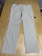Oxford Golf Pants Men&#39;s Size 36x32 Light Beige Stretch Slash Pockets - $443.89 MXN