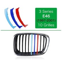  Car Front Grille Stripes Covers Motor Decoration Strips Trim Stickers for  3 Se - £80.26 GBP