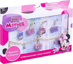 MINNIE MOUSE Girls Interchangable Charm Bracelet Set Ages 3+ - $204.22 MXN