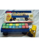 Vintage 1986 Playskool ABC BLOCK EXPRESS TRUCK WOOD BLOCKS Wooden Building - £22.30 GBP