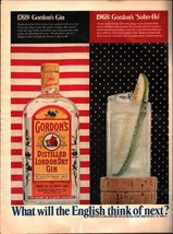 1968 Gordon&#39;s Dry Gin &quot;Soho-Ho&quot; Recipe Frozen Daiquiri Mix Cucumber Ice ... - £19.21 GBP