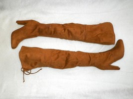 Just Have &quot;Blake&quot; Natural Suede Boots Over The Knee Size 7 - £51.26 GBP