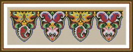 Antique Pelmet Window Panel Motif 1 Door Panel Motif Cross Stitch Patter... - £3.60 GBP