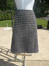 Nwot Talbots Black&amp;White Boucle Skirt 12 - £19.31 GBP