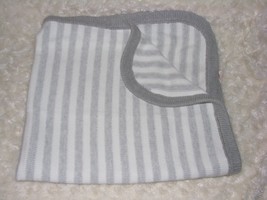 BABY CAT &amp; JACK ORGANIC COTTON BLANKET CREAM IVORY GRAY STRIPE SWEATER K... - $261.47 MXN