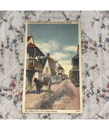 Postcard St. Augustine Florida Charlotte Street Oldest City US Linen Pos... - $7.39