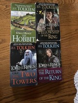 The Hobbit and The Lord of the Rings 4 Book Box Set Lot Paperback ~ JRR Tolkien - £11.83 GBP