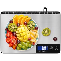 Diyife® 33Lb/15Kg Kitchen Scale With Large Stainless Steel, And Meal Prep. - $35.99