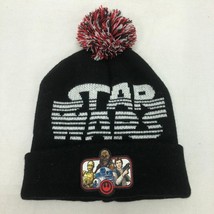 Star Wars Lucasfilm Black B EAN Ie Hat W/POM CP3O R2D2 Chewbacca Han Solo - £8.01 GBP