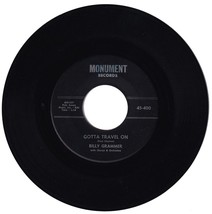 Billy Grammer. Chasing a dream/Gotta travel on  45rpm - $2.48