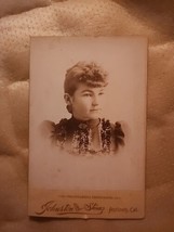 Vtg Johnaton * Stumz Antioch Ca. Lady Portrait With Long Lacy Panels And... - $15.00