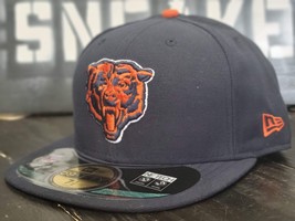 New Era Chicago Bears On-Field 59Fifty Navy Blue Fitted Hat Cap Men - $45.00