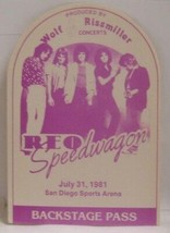 Reo Speedwagon - Vintage 1981 Original Cloth Tour Backstage Pass ***Last One*** - £22.43 GBP