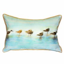 Unknown1 15x22-inch Indoor/Outdoor Pillow Blue Multi Color Tan Animal Na... - £33.32 GBP