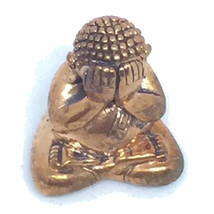 Lp Kambu Mini Phra Pidta Close Eyes Buddha Statue Lucky Charm Talisman Pendant - £22.96 GBP