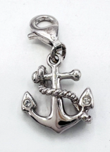 Sterling Silver 925 QG Nautical Anchor Charm - £27.13 GBP
