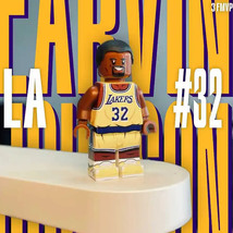 NBA Legend Superstar Earvin Johnson Minifigure Collectable Magic Mini Bl... - $39.00