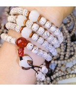 108 beads Buddha prayer bracelet natural beads handmade necklace  - £34.59 GBP