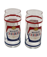 Molson Canadian Beer Glasses Lager 16 oz Lot 2 Canada Eh Unused - $39.89