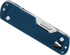 Leatherman Free T4 Multi-Tool and EDC Pocket Knife Navy Blue Nylon Sheath - £88.27 GBP