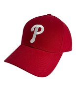 NEW PHILADELPHIA PHILLIES P RED PHILLY BASEBALL HAT ADULT SIZE ONE SIZE ... - £16.14 GBP