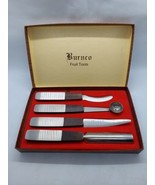 Vintage Burnco Fruit Tools 4 Piece Japan Stainless Steel And Wood Handle  - €17,00 EUR