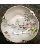  Nippon Hand Painted Dish Bowl Asian scene - £18.70 GBP