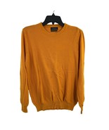 Zara Mens Yellow Textured Cotton Silk Linen Lightweight Sweater Size Med - £18.50 GBP