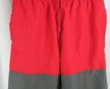 Men&#39;s Nike swim trunks board shorts S Small red gray color block drawstr... - £13.42 GBP