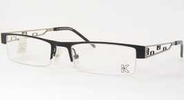 K16 K1146-450 Matt Black /Silver Unique Rare Eyeglasses Glasses Frame 51-17-140 - $59.40