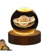 Generic TRENDY TRON Glowing Crystal Ball Night Light - LED, Modern, Soli... - $584.54 MXN