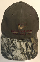 U.S. Smokeless Tobacco Company Mossy Oak Camo Baseball Adjustable Hat ba2 - £10.19 GBP