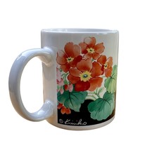 Otagiri Coffee Mug Apricot Flowers Green Leaves Advantage Collection Kim... - $197.21 MXN