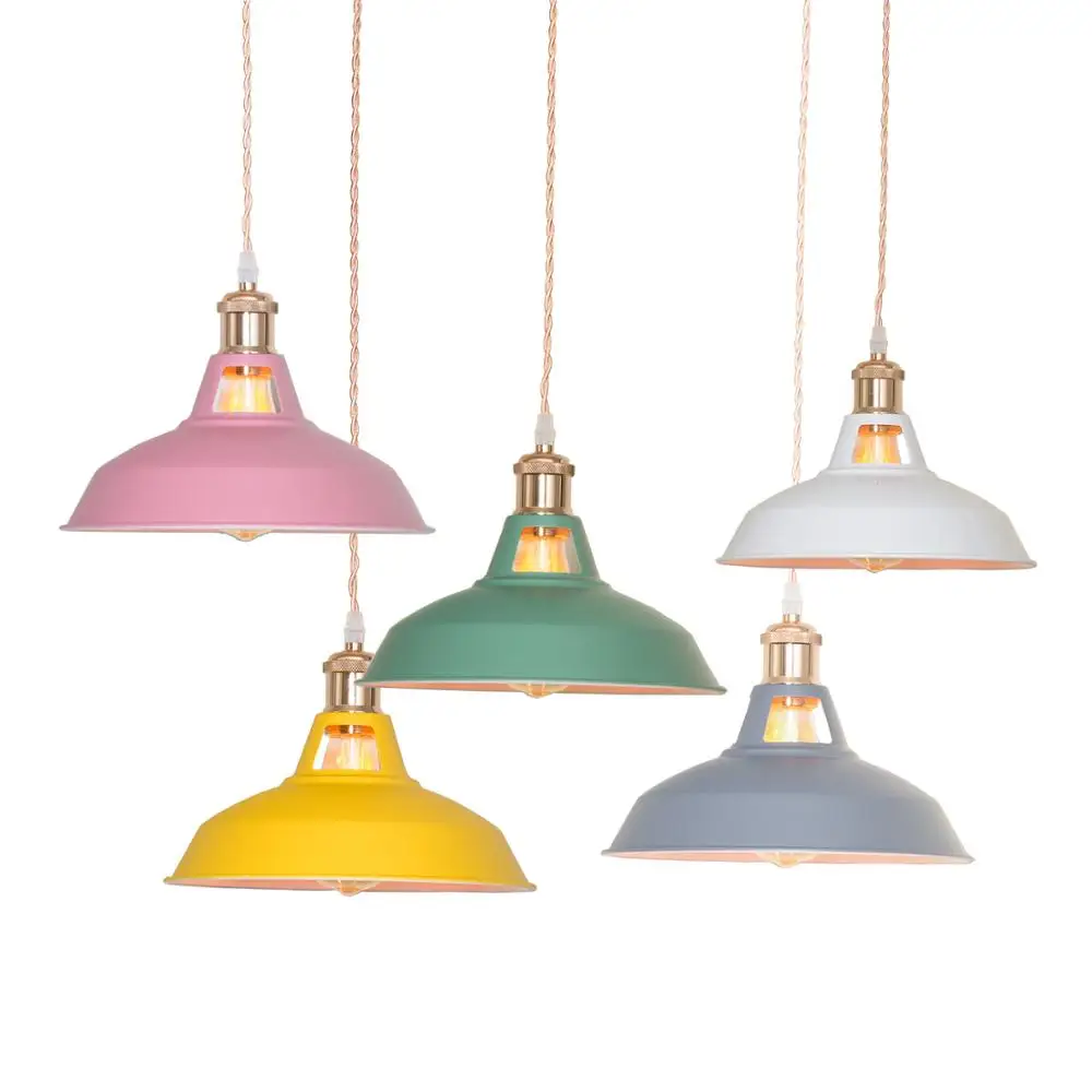 Colorful Industrial retro style Restaurant kitchen home lamp Pendant light - $30.87+