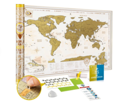 Scratch off World Map GOLD - Premium Quality 34.7x24.4&#39;&#39; Travel Map - $29.95