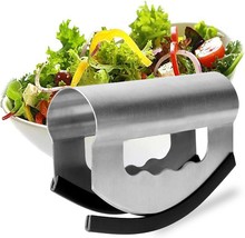 Salad Chopper with Protective Cover Double Blade Salad Cutter Stainless ... - £18.35 GBP
