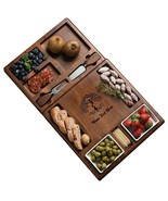 Upgraded Acacia Cheese Board Set, Square Shaped Charcuterie Set, Cheese ... - £72.67 GBP+