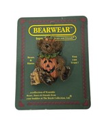 Boyds Bears &amp; Friends Bearwear Lapel Pin Halloween Trick or Treat Pumpki... - $10.56 CAD