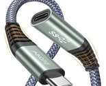 [1M/3.3Ft] Usb C Extension Cable Nylon Braided Usb C Extender Usb 3.2(10... - £18.35 GBP
