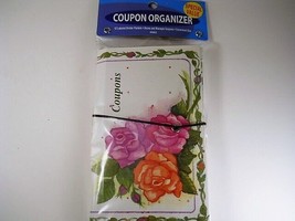 Good Living Coupon Organizer 12 Labeled Divided Packets Folder &amp; Tie - £10.05 GBP